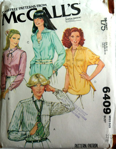 Mccalls pattern 6409 blouses - mccalls,