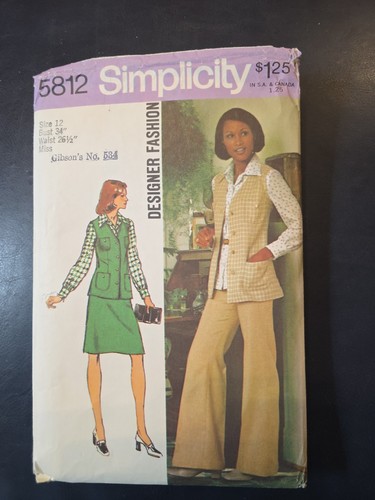 5812 vintage simplicity - 5812, sewing