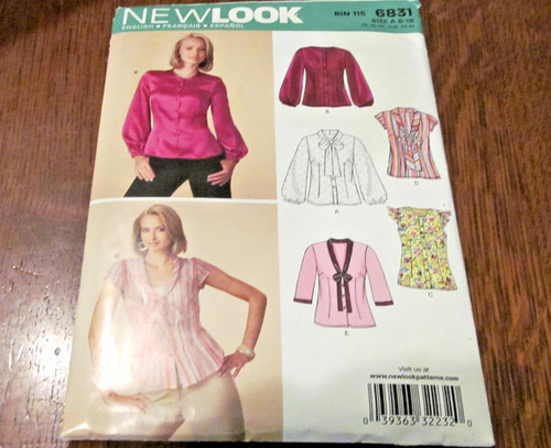 New look 6831 sewing - look, pattern