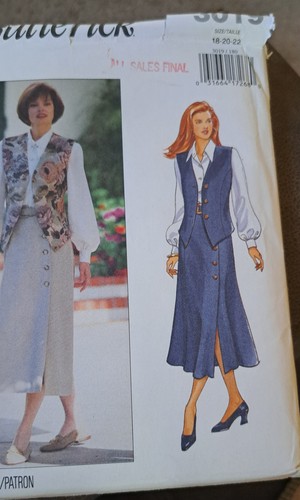Butterick sew pattern 3019 - butterick,
