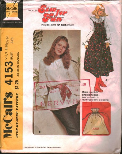 4153 vintage mccalls sewing - mccalls,