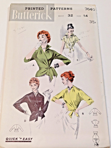 Butterick 7640 surplice - butterick, wrap