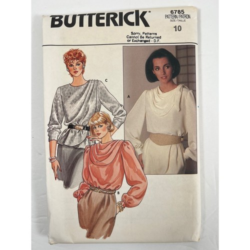 6785 butterick vtg 80s sewing - 80s,