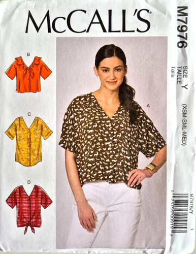 Mccalls pattern 7976 tops - 7976,