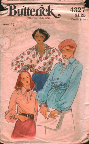 4327 vintage butterick - butterick, sewing
