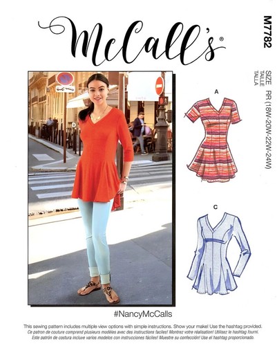 Mccall sewing pattern m7782 - sewing,